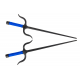 Manji Sai with handles,Iron (Round, BLUE ROPE HANDLES) (Pair) Manji Sai with handles,Iron (Round, BLUE ROPE HANDLES) (Pair)