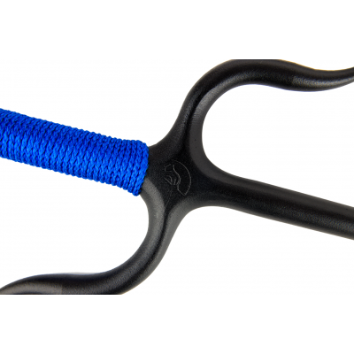 Manji Sai with handles,Iron (Round, BLUE ROPE HANDLES) (Pair)