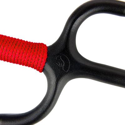 Manji Sai with handles, Iron (Round, RED ROPE HANDLES) (Pair) Manji Sai with handles, Iron (Round, RED ROPE HANDLES) (Pair)