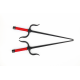 Manji Sai with handles, Iron (Octagonal, RED ROPE HANDLES) (Pair) Manji Sai with handles, Iron (Octagonal, RED ROPE HANDLES) (Pair)