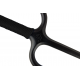 Manji Sai with handles, Iron (Octagonal, BLACK ROPE HANDLES) (Pair) Manji Sai with handles, Iron (Octagonal, BLACK ROPE HANDLES) (Pair)