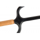 Manji Sai with handles,  Iron ( Octagonal,WOODEN HANDLES) (Pair)