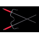 Sai Iron ( Round, RED ROPE HANDLES) (Pair)