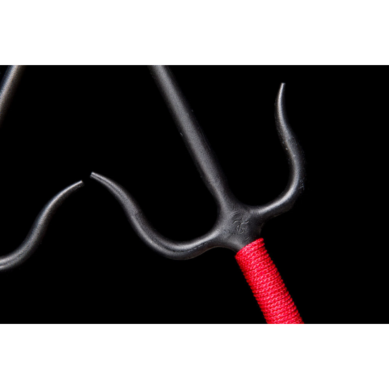 Sai Iron ( Round, RED ROPE HANDLES) (Pair)