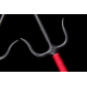Sai Iron ( Round, RED ROPE HANDLES) (Pair)