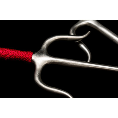 Sai Stainless Steel ( Round, RED ROPE HANDLES) (Pair)