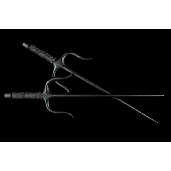 Sai Iron ( Round, BLACK ROPE HANDLES) (Pair) Sai Iron ( Round, BLACK ROPE HANDLES) (Pair)