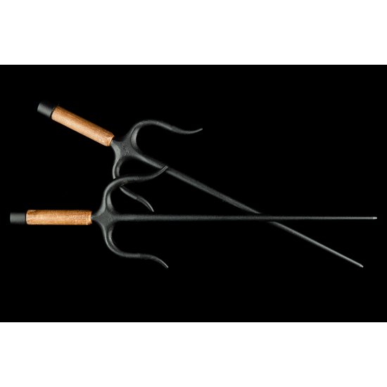 Sai Iron ( Round, WOODEN HANDLES) (Pair) Sai Iron ( Round, WOODEN HANDLES) (Pair)