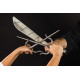 Sai Stainless Steel (Round, BLUE ROPE HANDLES) (Pair) Sai Stainless Steel (Round, BLUE ROPE HANDLES) (Pair)