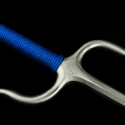 Manji Sai with handles Stainless Steel ( Octagonal,BLUE ROPE HANDLES) (Pair) Manji Sai with handles Stainless Steel ( Octagonal,BLUE ROPE HANDLES) (Pair)