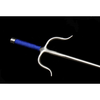 Sai Stainless Steel (Round, BLUE ROPE HANDLES) (Pair)