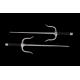 Sai Stainless Steel ( Octagonal, BLACK ROPE HANDLES) (Pair) Sai Stainless Steel ( Octagonal, BLACK ROPE HANDLES) (Pair)