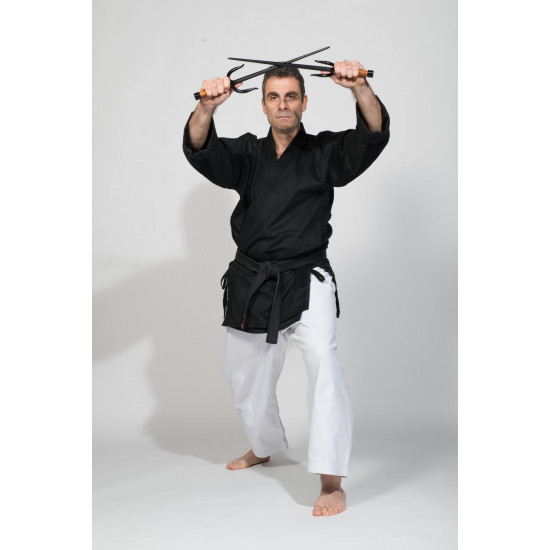 Sai Iron ( Octagonal, BLACK ROPE HANDLES) (Pair) Sai Iron ( Octagonal, BLACK ROPE HANDLES) (Pair)