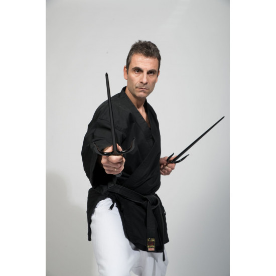 Sai Iron ( Round, BLACK ROPE HANDLES) (Pair) Sai Iron ( Round, BLACK ROPE HANDLES) (Pair)