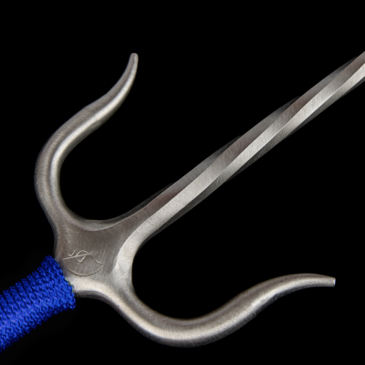 Sai of Fire S. Steel  with blue rope  handles (Pair)