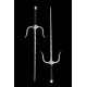 Sai of Fire S. Steel with black rope handles (Pair) Sai of Fire S. Steel with black rope handles (Pair)