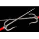 Sai of Fire S. Steel with red rope handles (Pair) Sai of Fire S. Steel with red rope handles (Pair)