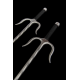 Sai of Fire S. Steel with black rope handles (Pair) Sai of Fire S. Steel with black rope handles (Pair)
