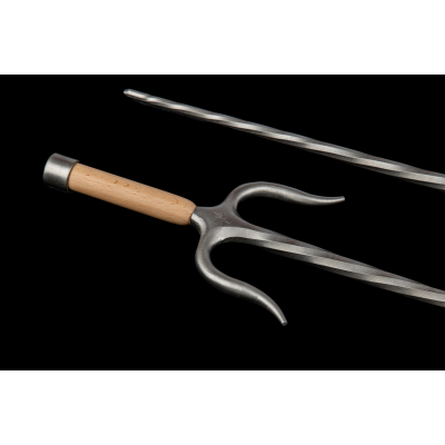 Sai of Fire S. Steel  with wooden handles (Pair)