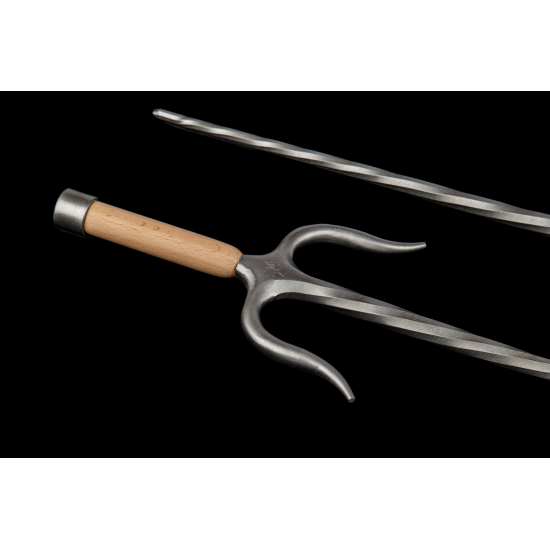 Sai of Fire S. Steel  with wooden handles (Pair)