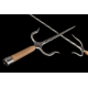 Sai of Fire S. Steel  with wooden handles (Pair)