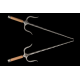 Sai of Fire S. Steel  with wooden handles (Pair)