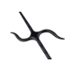 Manji sai of Fire wrought iron 52 cm (pair) Manji sai of Fire wrought iron 52 cm (pair)
