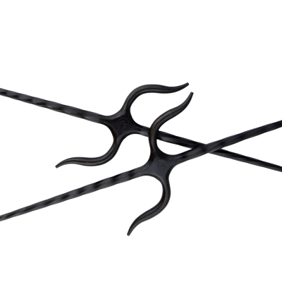 Manji sai of Fire wrought iron 52 cm (pair) Manji sai of Fire wrought iron 52 cm (pair)